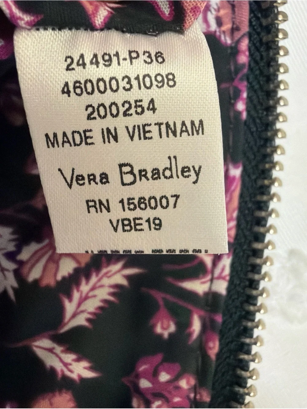 Vera Bradley Carson Mini Crossbody Bag Blackberry Wine Velvet Quilted Hobo